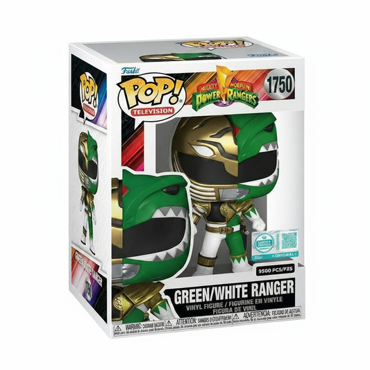 Funko Pop! Green/White Ranger #1750 Mighty Morphin' Power Rangers (EE Exclusive)