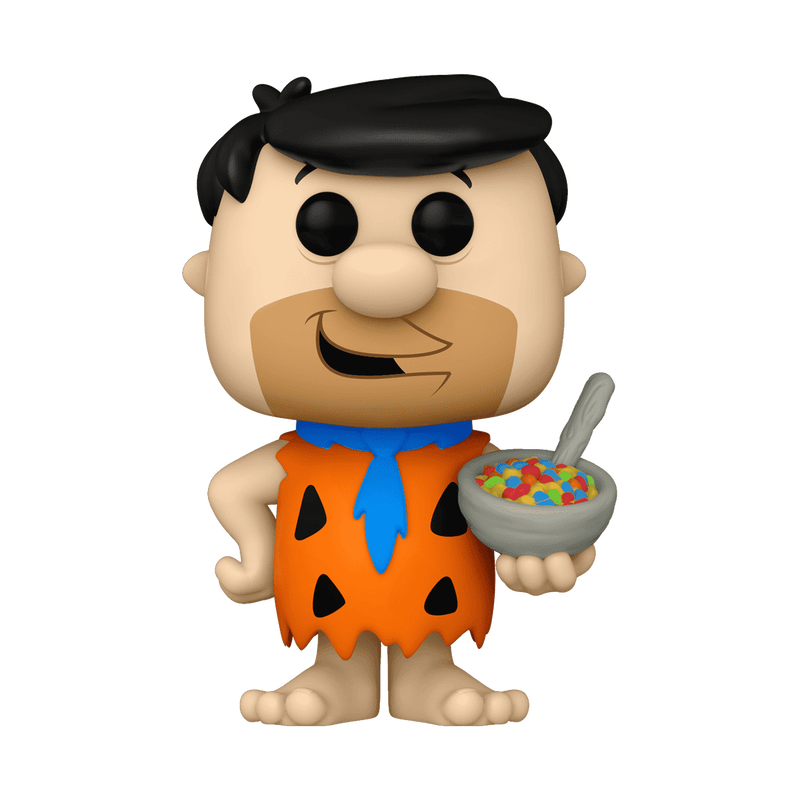 Funko Pop! Ad Icons - Fred Flintstone with Fruity Pebbles 119 - The Flintstones x Cocoa Pebbles Vinyl Figure
