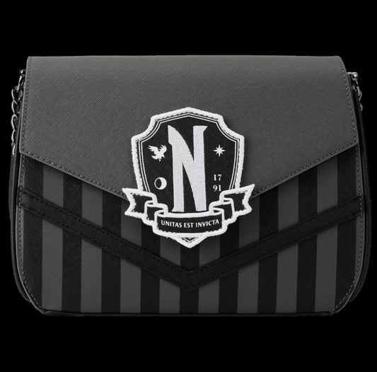 Loungefly Wednesday Addams Exclusive Nevermore Crossbody Bag