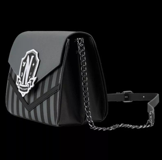 Loungefly Wednesday Addams Exclusive Nevermore Crossbody Bag