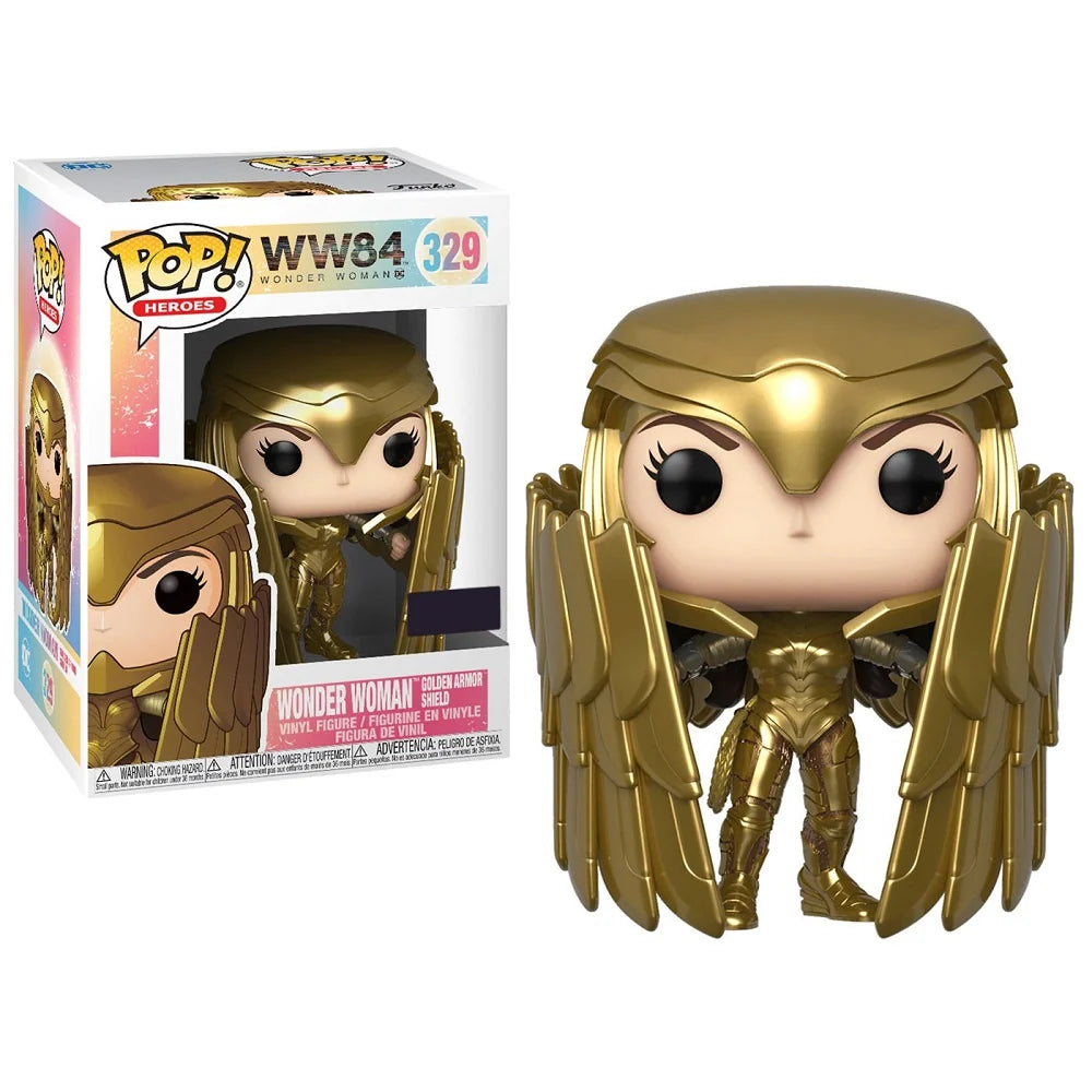 Funko Pop! Heroes - Wonder Woman Golden Armor Shield 329 - WW84 Vinyl Figure