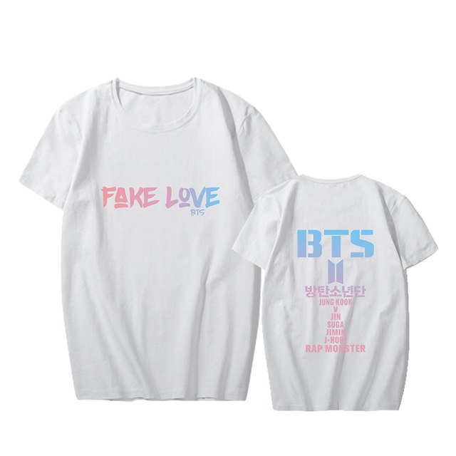 BTS FAKE LOVE O-Neck T-Shirt