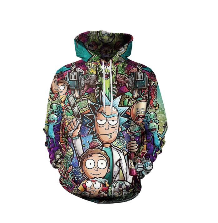Rick and Morty 3D Unisex Hoodie