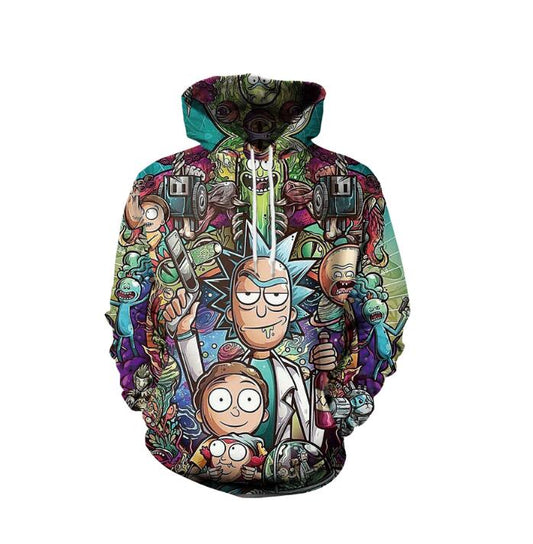 Rick and Morty 3D Unisex Hoodie