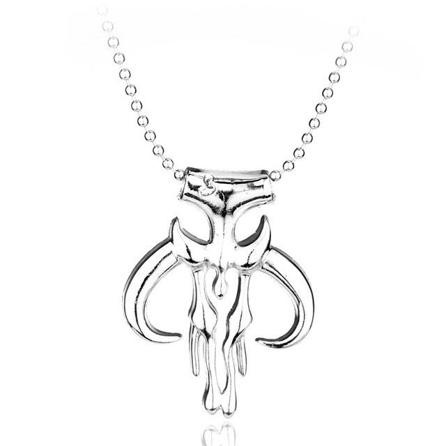 Star Wars Mandalorian Silver Pendant Necklace