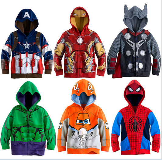 Boys Avengers Marvel Superhero Hoodie 2-7T