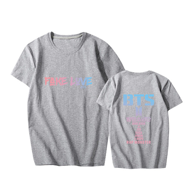 BTS FAKE LOVE O-Neck T-Shirt