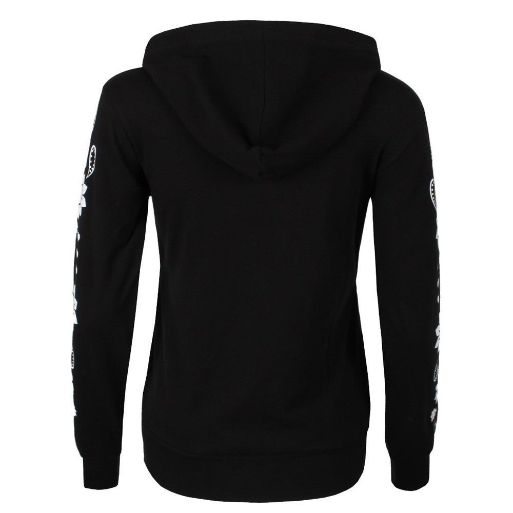 Women's Harajuku-Style Sugar Skull Hoodie
