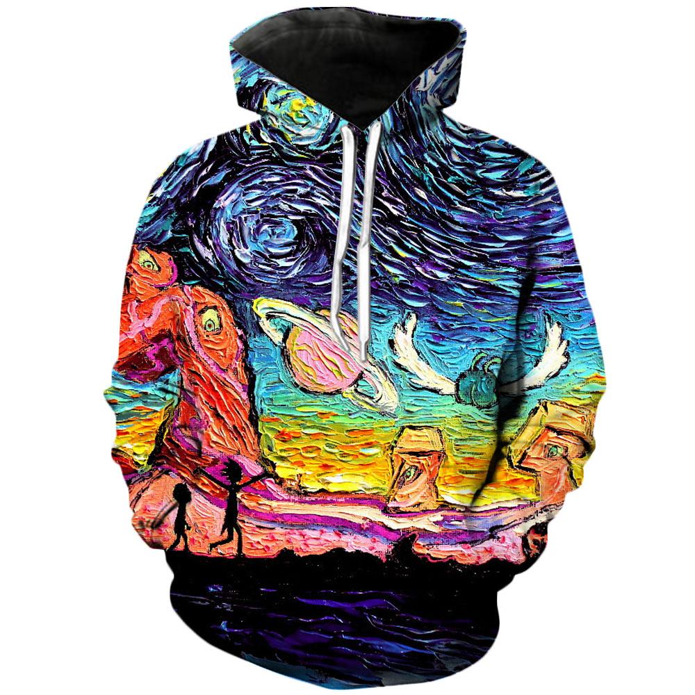 Rick and Morty 3D Unisex Hoodie