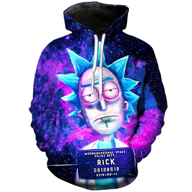 Rick and Morty 3D Unisex Hoodie
