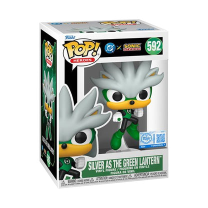 Funko Pop! Heroes - Silver as The Green Lantern 592 - DC x Sonic the Hedgehog [Target] Vinyl Figure