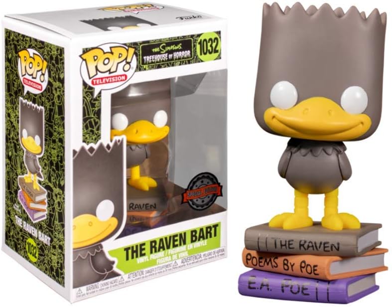 Funko Pop! Television - The Raven Bart 1032 - The Simpsons: Treehouse of Horror [Box Lunch] Vinyl Figure