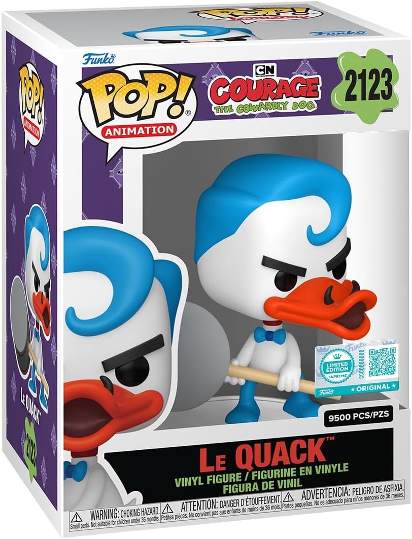 Funko Pop! Animation - Le Quack 2123 - Courage The Cowardly Dog [Amazon] Vinyl Figure