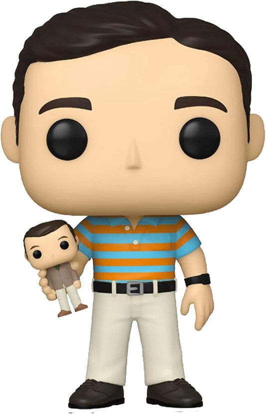 Funko Pop! Movies - Andy Stitzer Holding Oscar Holdman 1064 - The 40-Year-Old Virgin Vinyl Figure