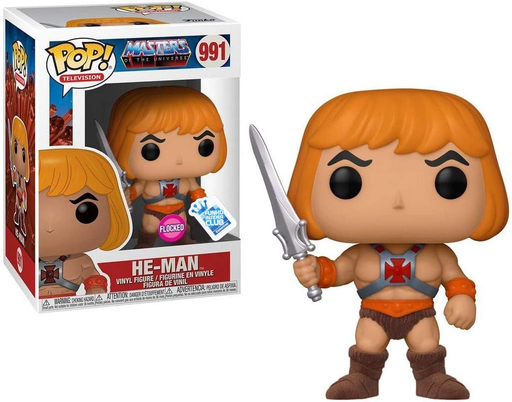 Funko Pop! Television - He-Man 991 - Masters of the Universe [Funko Insider Club] [Flocked] Vinyl Figure