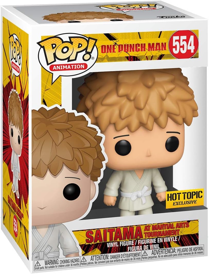 Funko Pop! Animation - Saitama at Martial Arts Tournament 554 - One Punch Man [Hot Topic] Vinyl Figure