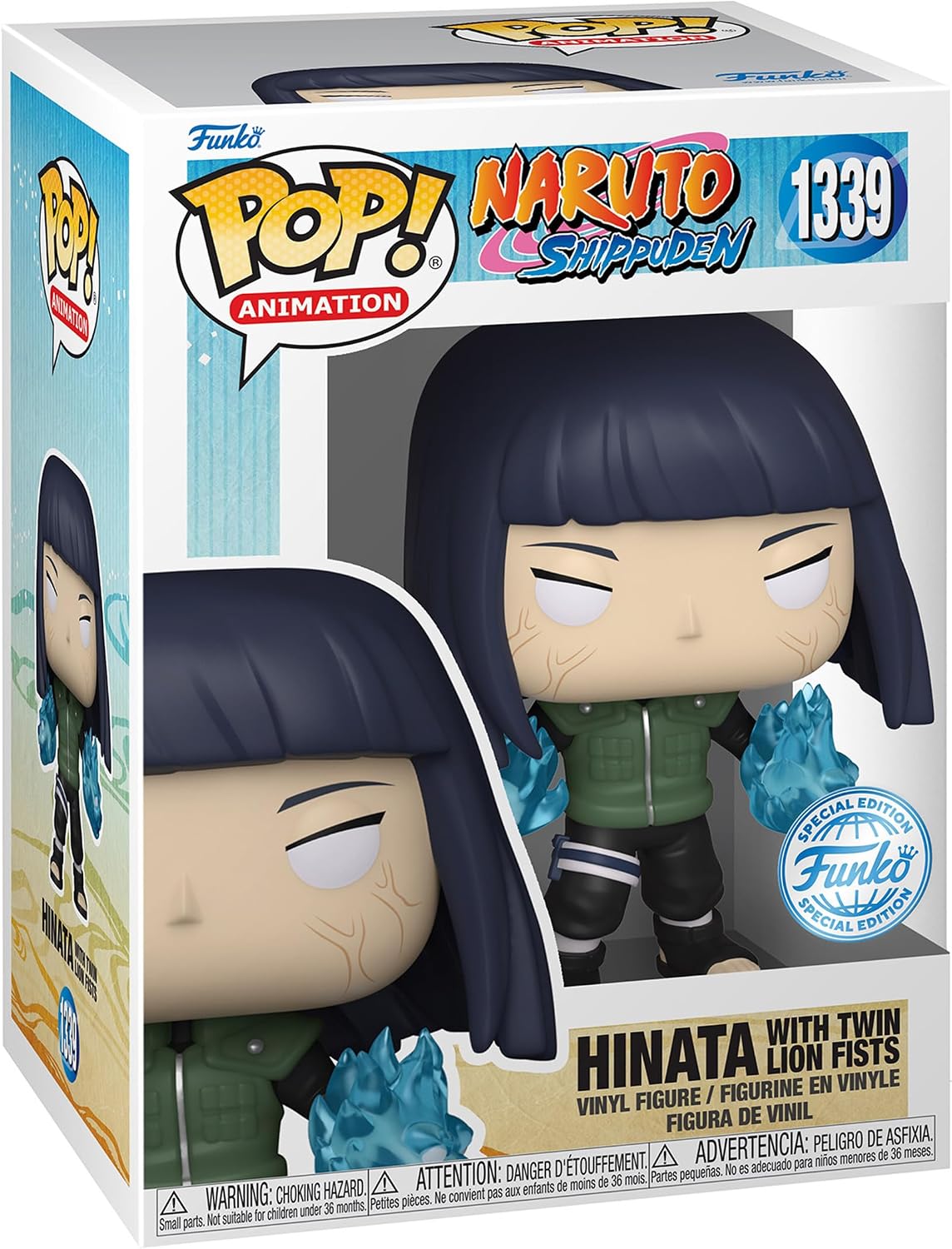 Funko Pop! Animation - Hinata with Twin Lion Fists 1339 - Naruto Shippuden [Funko Special Edition] Vinyl Figure