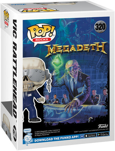 Funko Pop! Rocks Vic Rattlehead #320 Megadeth Vinyl Figure