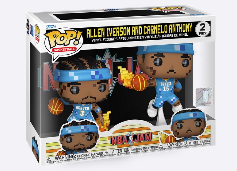 Funko Pop! NBA JAM Allen Iverson and Carmelo Anthony 2-Pack