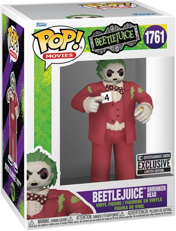 Funko Pop! Shruken Head Beetlejuice #1761 Movies