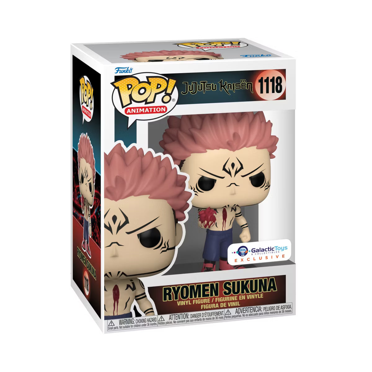 Funko Pop! Animation - Ryomen Sukuna #1118 Jujutsu Kaisen Vinyl Figure [Galactic Toys]