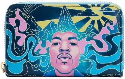 Loungefly Jimi Hendrix Psychedelic Glow-in-the-Dark Zip Around Wallet