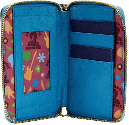 Loungefly Jimi Hendrix Psychedelic Glow-in-the-Dark Zip Around Wallet