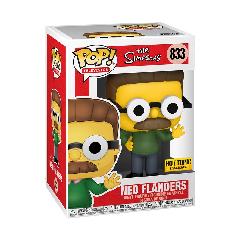 Funko Pop! Television - Ned Flanders 833 - The Simpsons [Hot Topic] Vinyl Figure