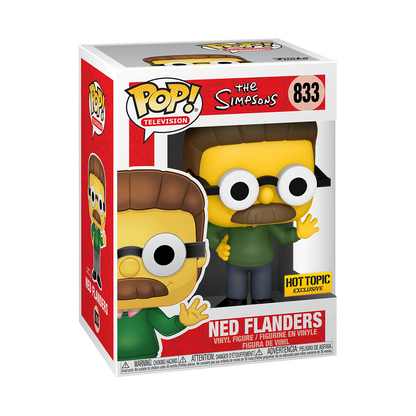 Funko Pop! Television - Ned Flanders 833 - The Simpsons [Hot Topic] Vinyl Figure