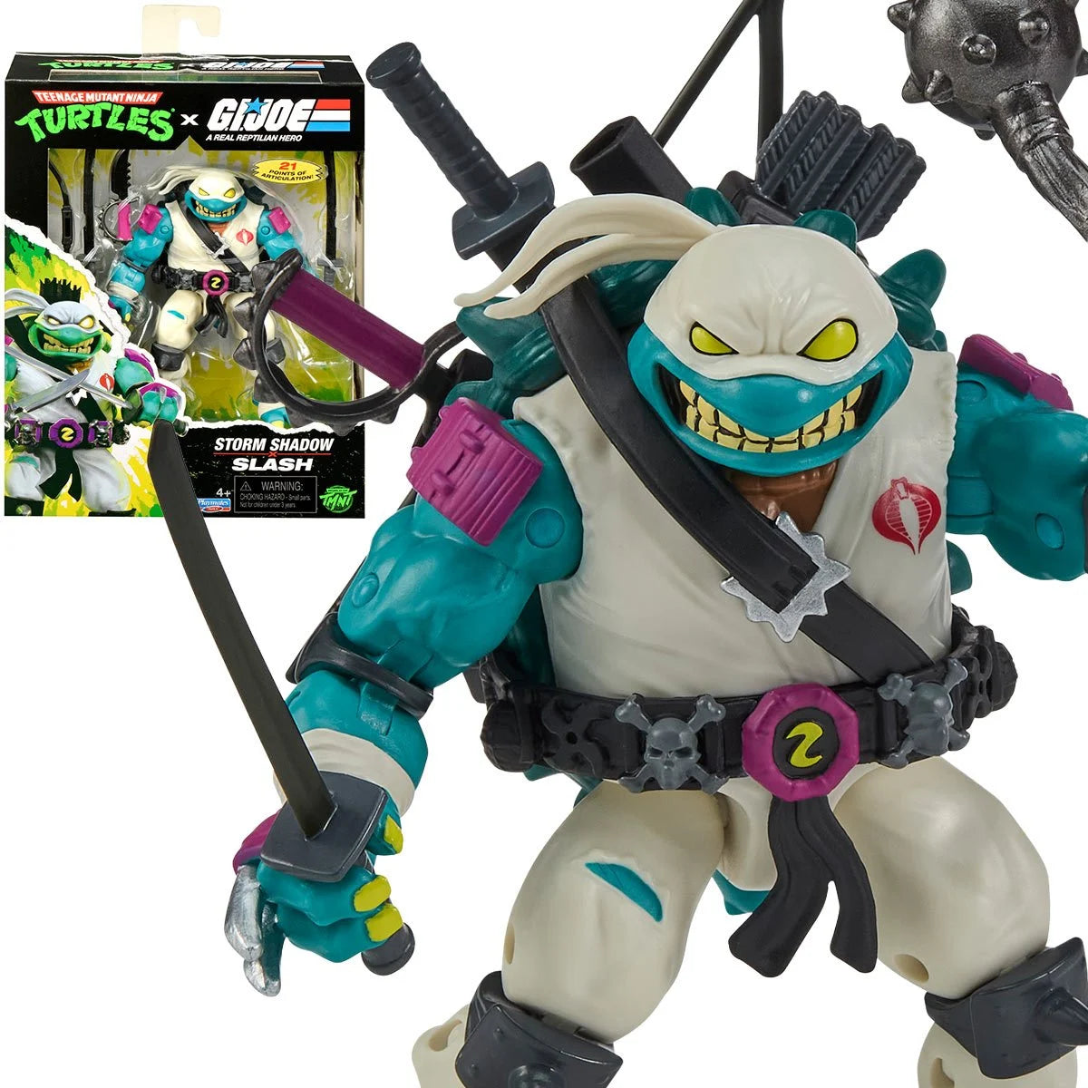 Playmates - Slash x Storm Shadow - Teenage Mutant Ninja Turtles x G.I. Joe Action Figure