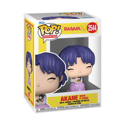 Funko Pop! Animation - Akane With P-Chan 2544 - Ranma 1/2 Vinyl Figure