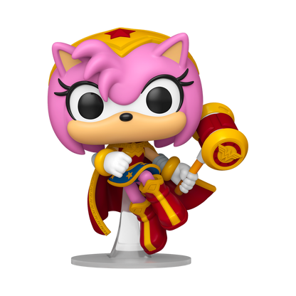 Funko Pop! Heroes - Amy As Wonder Woman 595 - DC x Sonic The Hedgehog Vinyl Figure