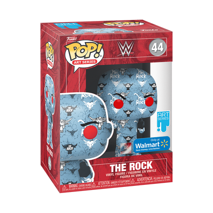 Funko Pop! Art Series - The Rock 44 - WWE [Walmart] Vinyl Figure [Hard Stack Included]