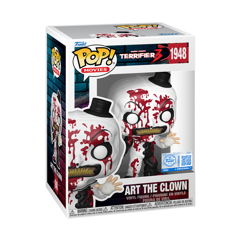 Funko Pop! Movies: Art the Clown #1948 Terrifier 3 Vinyl Figure (Entertainment Earth Exclusive)
