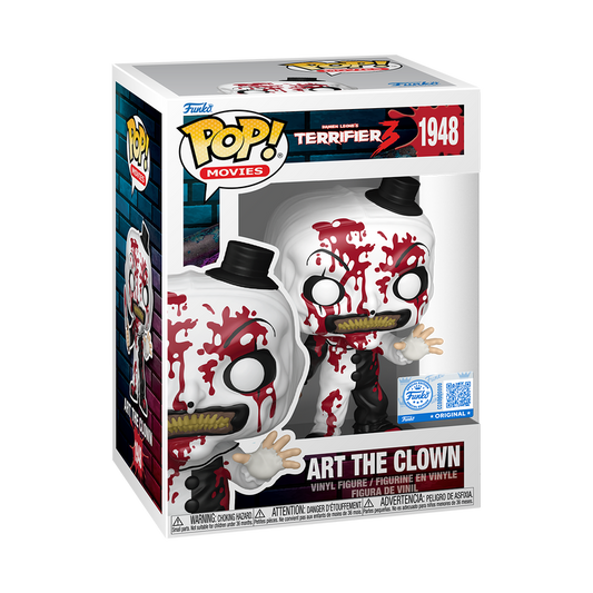 Funko Pop! Movies: Art the Clown #1948 Terrifier 3 Vinyl Figure (Entertainment Earth Exclusive)