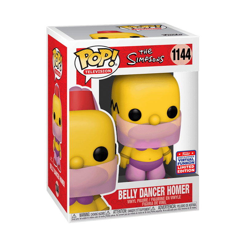 Funko Pop! Television - Belly Dancer Homer 1144 - The Simpsons [2021 Summer Convention] Vinyl Figure