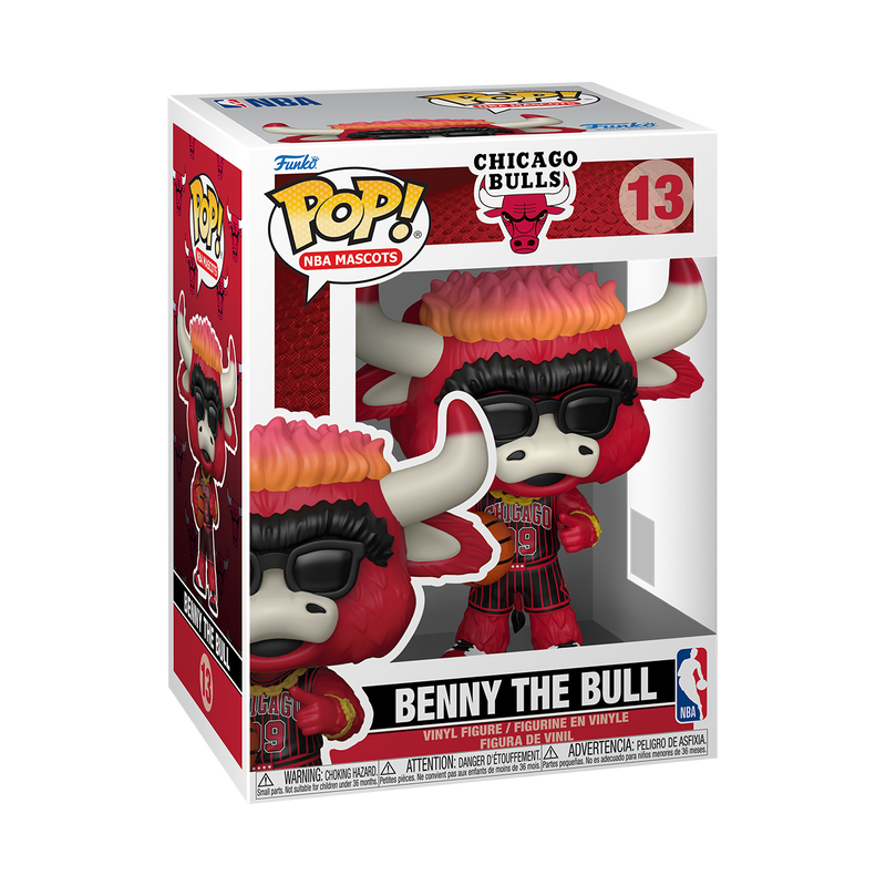 Funko Pop! NBA Mascots - Benny The Bull 13 - Chicago Bulls Vinyl Figure