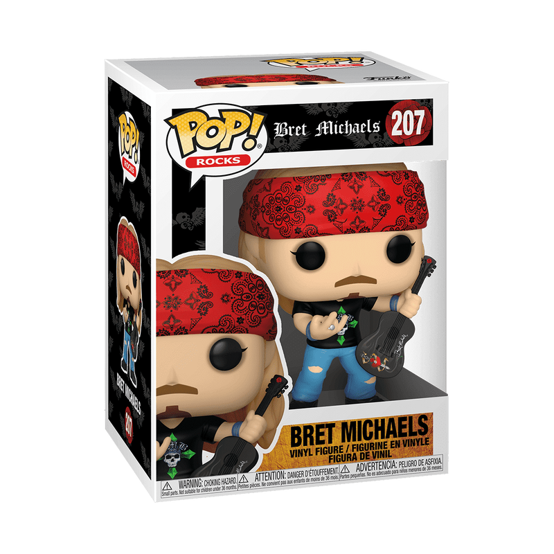 Funko Pop! Rocks - Bret Michaels 207 - Bret Michaels Vinyl Figure