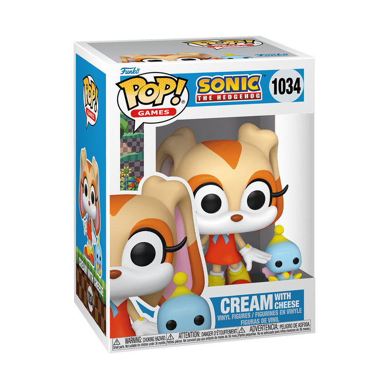 Funko Pop! Games - Cream with Cheese 1034 - Sonic The Hedgehog Vinyl Figure