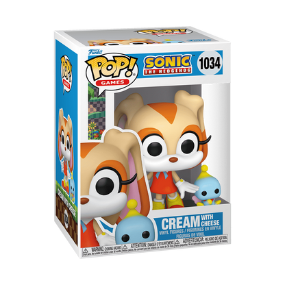 Funko Pop! Games - Cream with Cheese 1034 - Sonic The Hedgehog Vinyl Figure