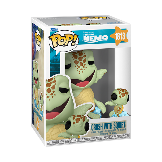 Funko Pop! Disney Pixar - Crush With Squirt 1813 - Finding Nemo Vinyl Figure