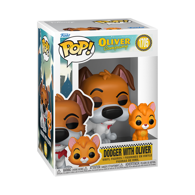 Funko Pop! Disney - Dodger with Oliver 1705 - Oliver & Company Vinyl Figure