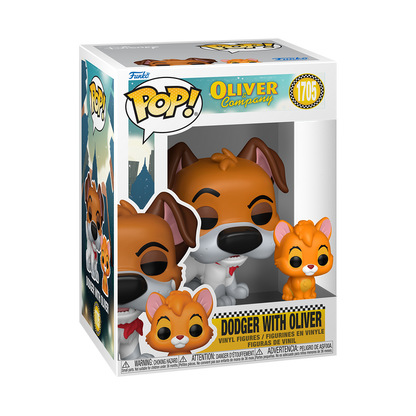 Funko Pop! Disney - Dodger with Oliver 1705 - Oliver & Company Vinyl Figure