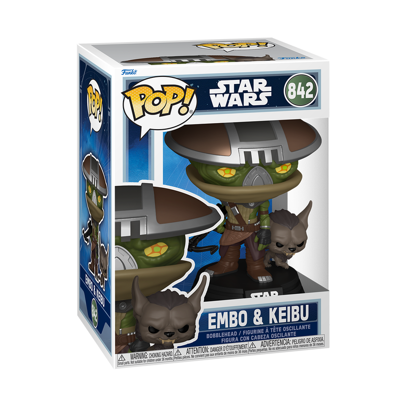 Funko Pop! Star Wars - Embo & Keibu 842 - Star Wars: The Mandalorian and Grogu Vinyl Figure