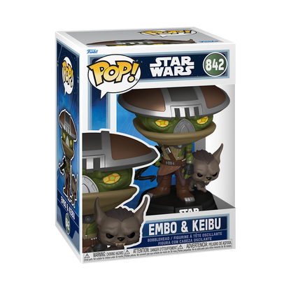 Funko Pop! Star Wars - Embo & Keibu 842 - Star Wars: The Mandalorian and Grogu Vinyl Figure