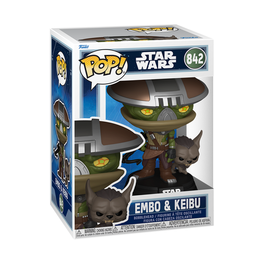 Funko Pop! Star Wars - Embo & Keibu 842 - Star Wars: The Mandalorian and Grogu Vinyl Figure