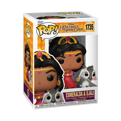 Funko Pop! Disney - Esmeralda & Djali 1735 - The Hunchback of Notre Dame Vinyl Figure