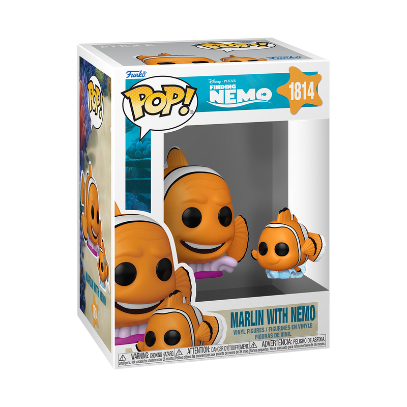 Funko Pop! Disney Pixar - Marlin With Nemo 1814 - Finding Nemo Vinyl Figure