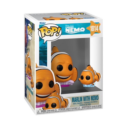 Funko Pop! Disney Pixar - Marlin With Nemo 1814 - Finding Nemo Vinyl Figure