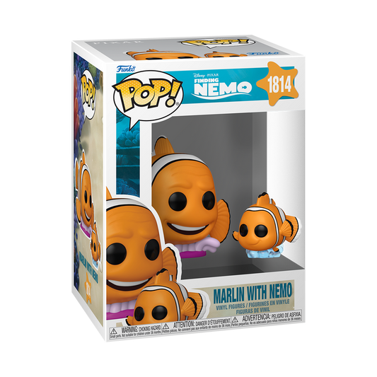Funko Pop! Disney Pixar - Marlin With Nemo 1814 - Finding Nemo Vinyl Figure